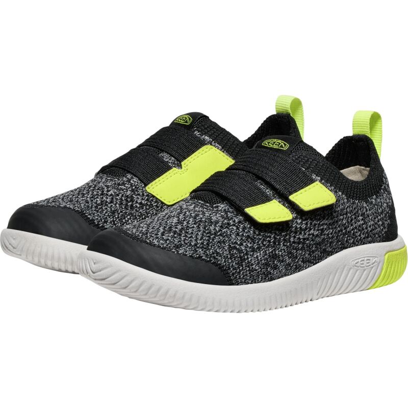 Keen KNX Knit Double Strap Little Kid's Black/Evening Primrose