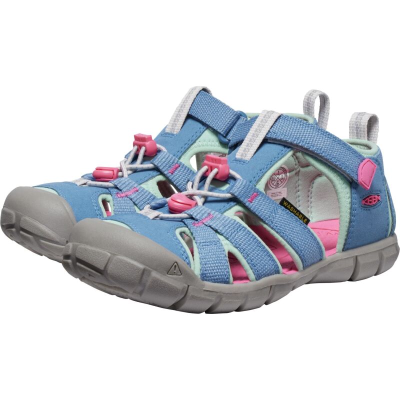 Keen Seacamp II CNX Big Kids' CORONET BLUE/HOT PINK