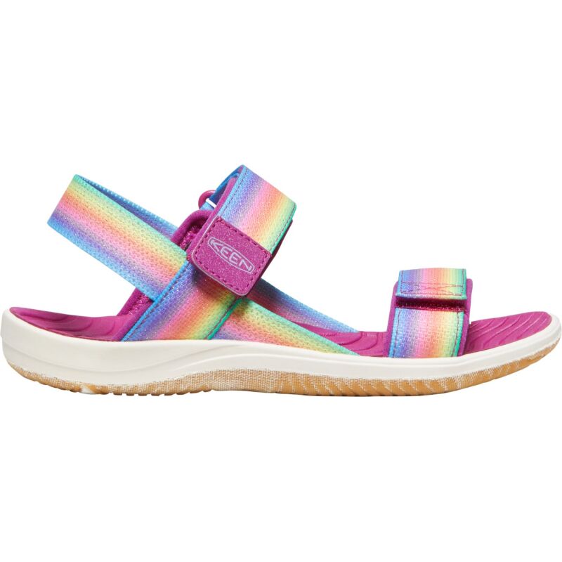 Keen Elle Backstrap Youth Rainbow/Festival Fuchsia