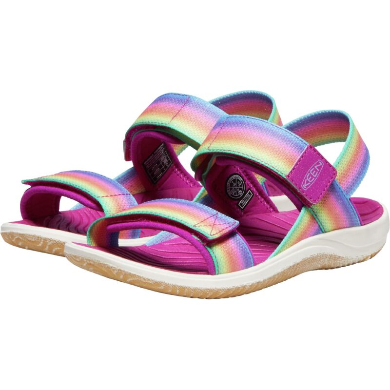Keen Elle Backstrap Youth Rainbow/Festival Fuchsia