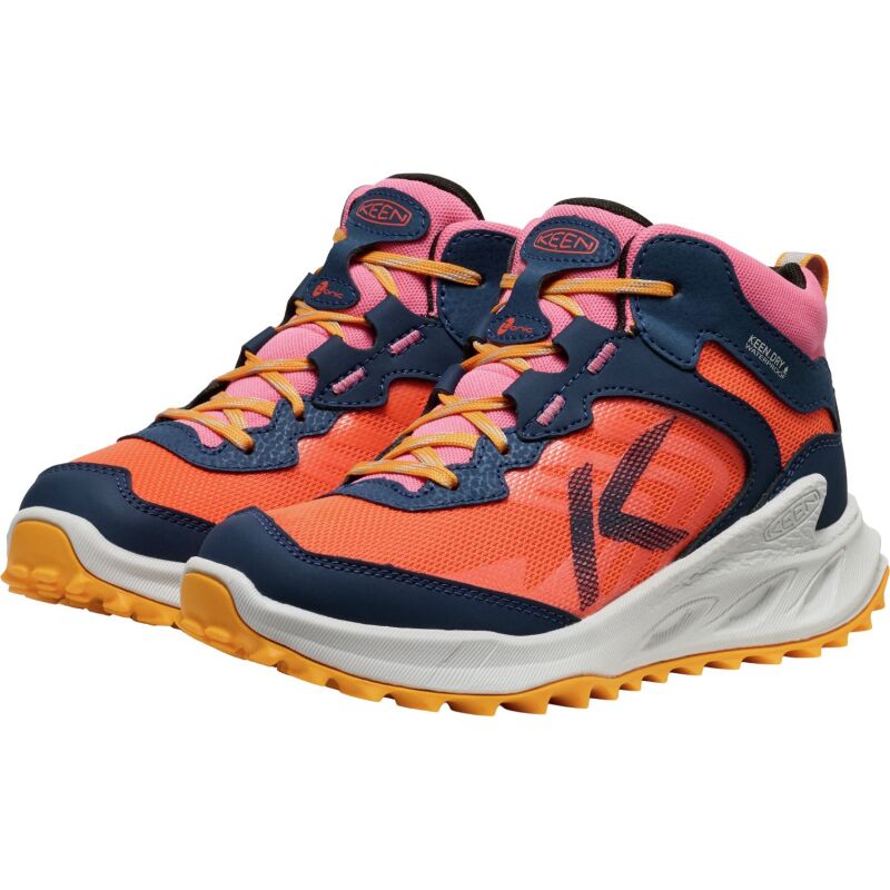 Keen Zionic Mid Wp Big Kid's Naval Academy/Nasturtium